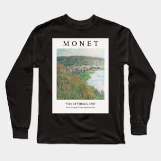 Claude Monet View of Vétheuil 1880 Exhibition Painting Long Sleeve T-Shirt